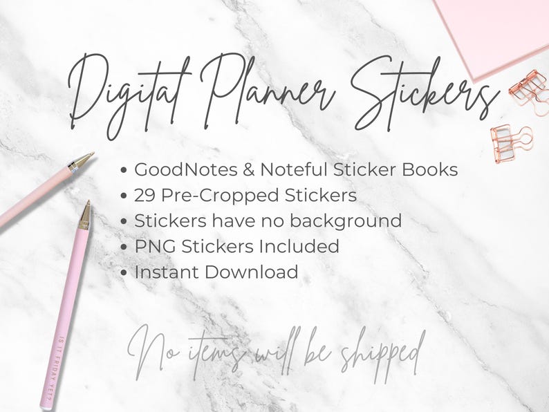 April Digital Planner Stickers for Goodnotes & Noteful | Spring Pastel ...