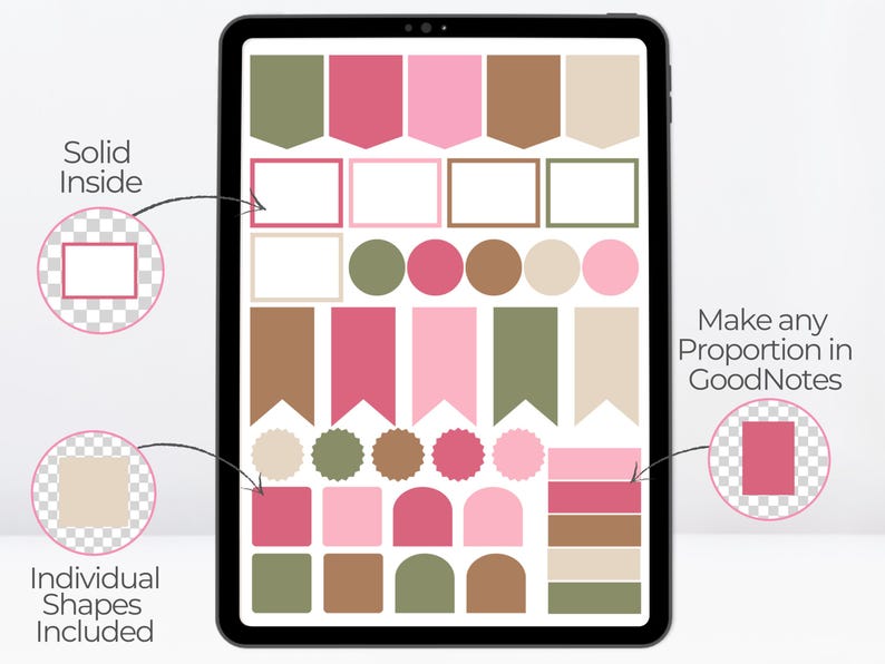Christmas Goodnotes Digital Stickers Kit | December Digital Planner ...