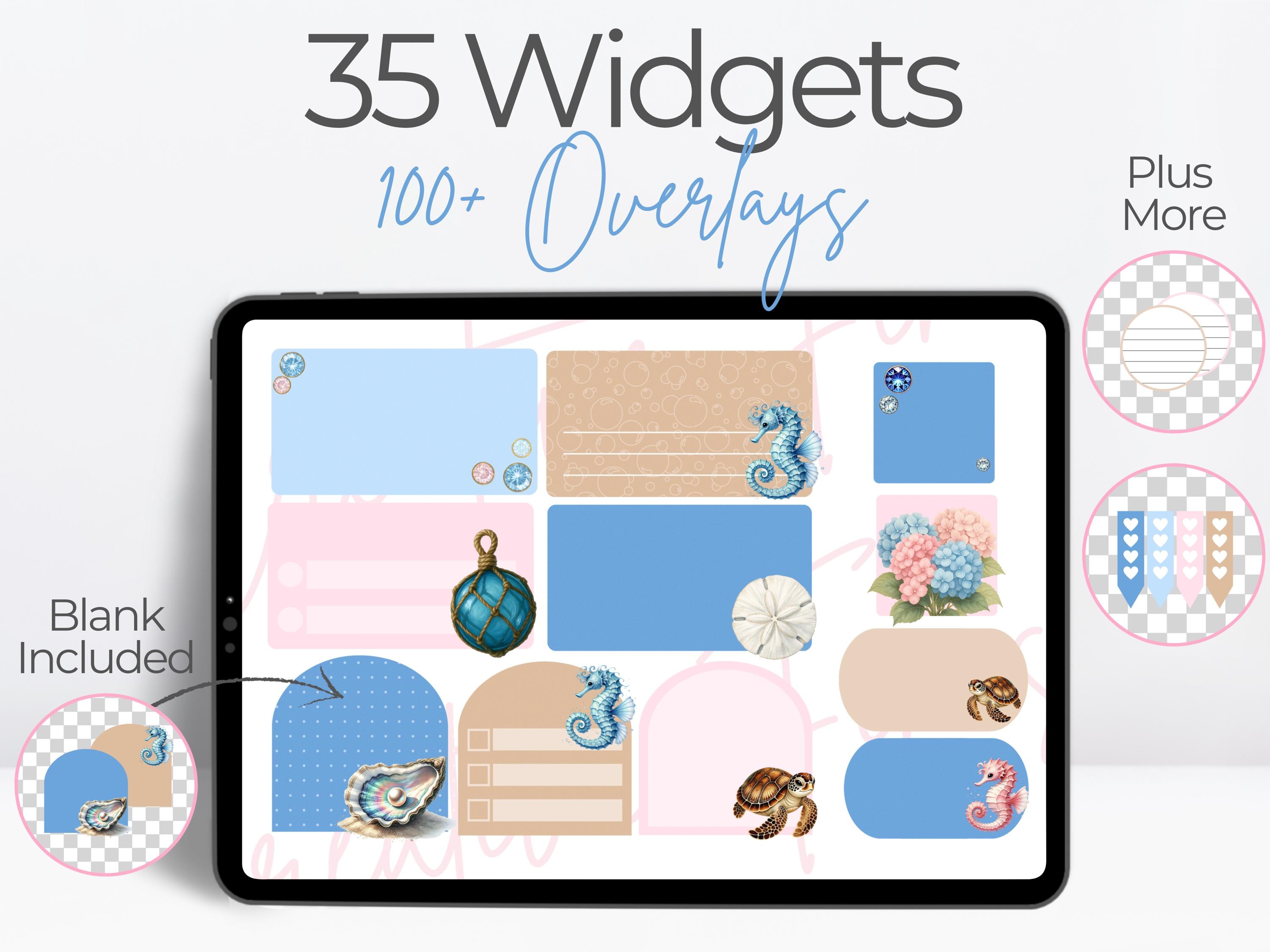 June Widget June Digital Planner Widgets Bundle | Colorful Goodnotes Widgets ...
