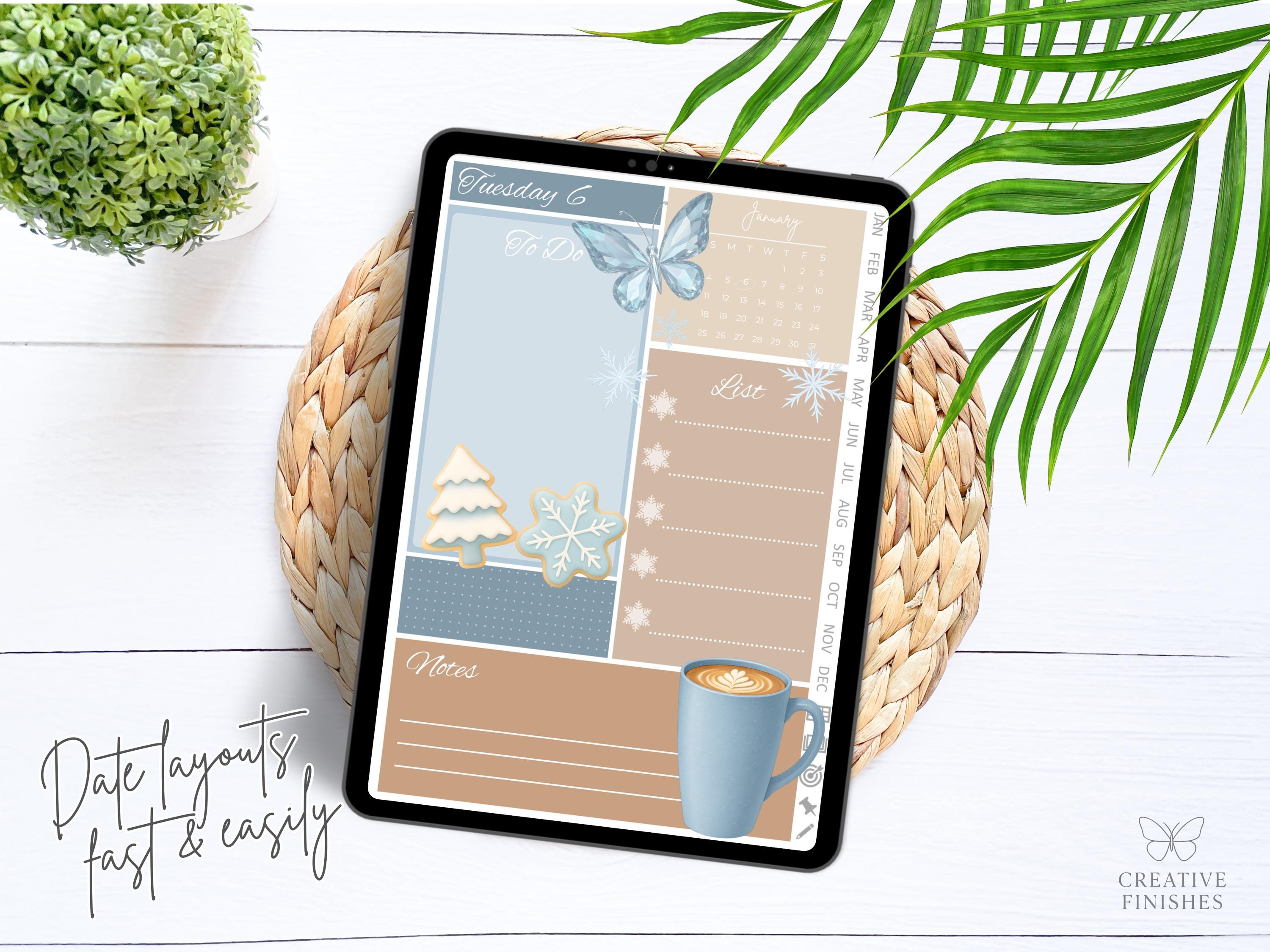 2026 Digital Planner Mini Calendar Stickers | Goodnotes Date Stickers ...