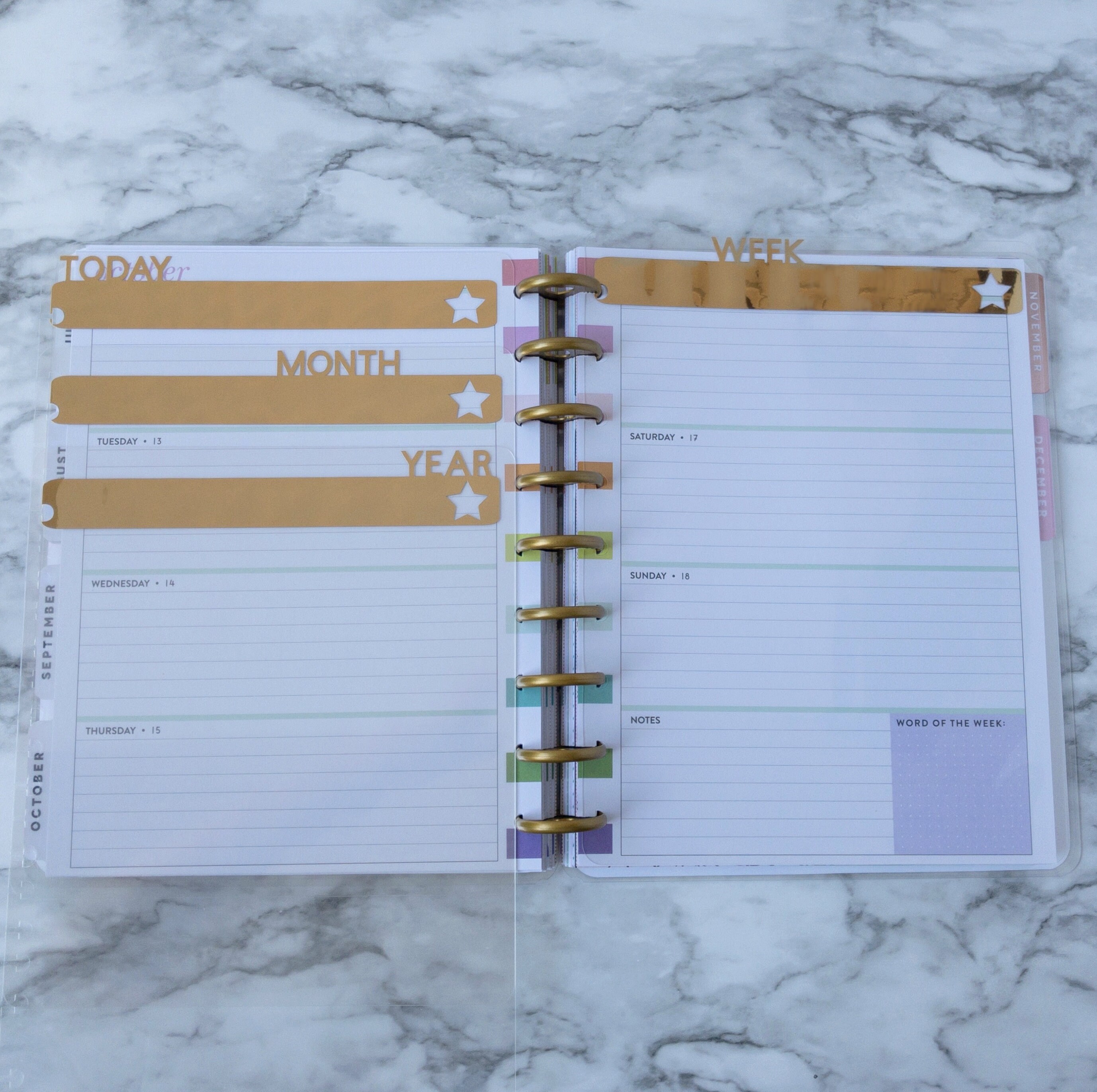 Happy Planner Classic Dividers Custom Planner Dividers Top Etsy