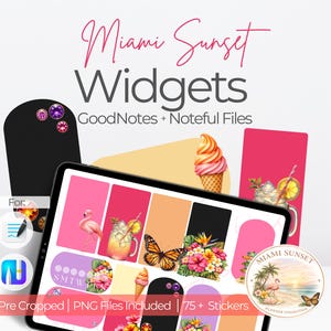 May Digital Planner Widgets | Monthly Planning Stickers for Goodnotes | Spring Journal Elements & Word Art | Seasonal PNG Sticker Kit