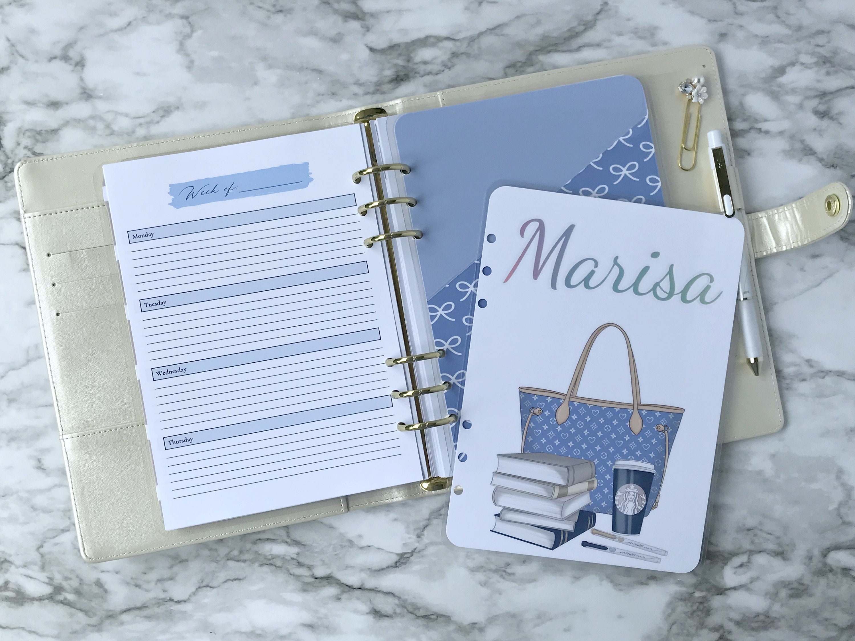 A5 Planner Inserts Printed Weekly Planner Refill Sheets Etsy