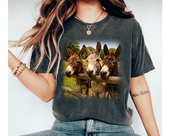 Donkey Shirt, Funny Donkey Tee, Farm Animal Shirt, Cute Donkey Shirt, Country Shirt, Western Tee, Ranch Shirt, Animal Lover Gift