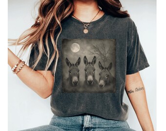 Donkey Lover Shirt, Vintage Donkey Tee, Farm Animal T Shirt, Cute Donkey Gift, Rustic Country Shirt, Donkey Graphic Tee
