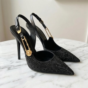 black dress with gold heels 20231206-jb-black-dress-gold-jacket-1004979 inspired blouses. What Shoes to Wear With