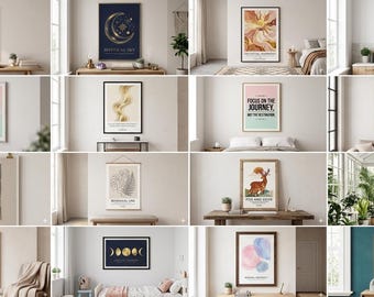 Minimal AuraLab Boho Sun Digital Poster, Modern Wall Art, Printable Home Decor