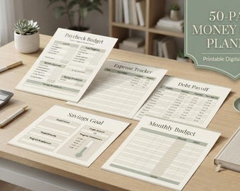 Paycheck Budget Planner – Expense Tracker, Debt Payoff & Savings Organizer