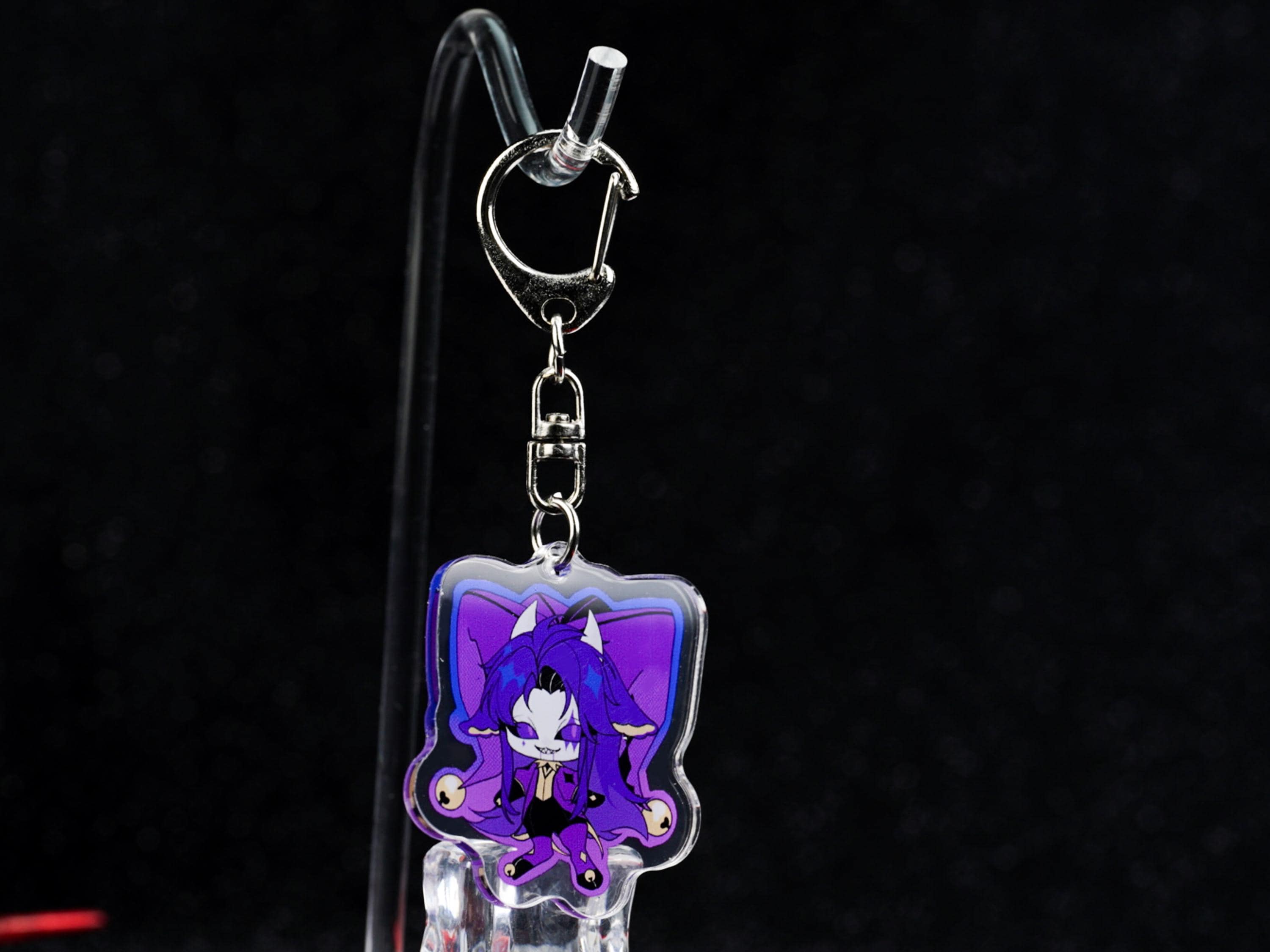 The Freak Circus Jester Acrylic Keychain Set | Purple Demon Clown