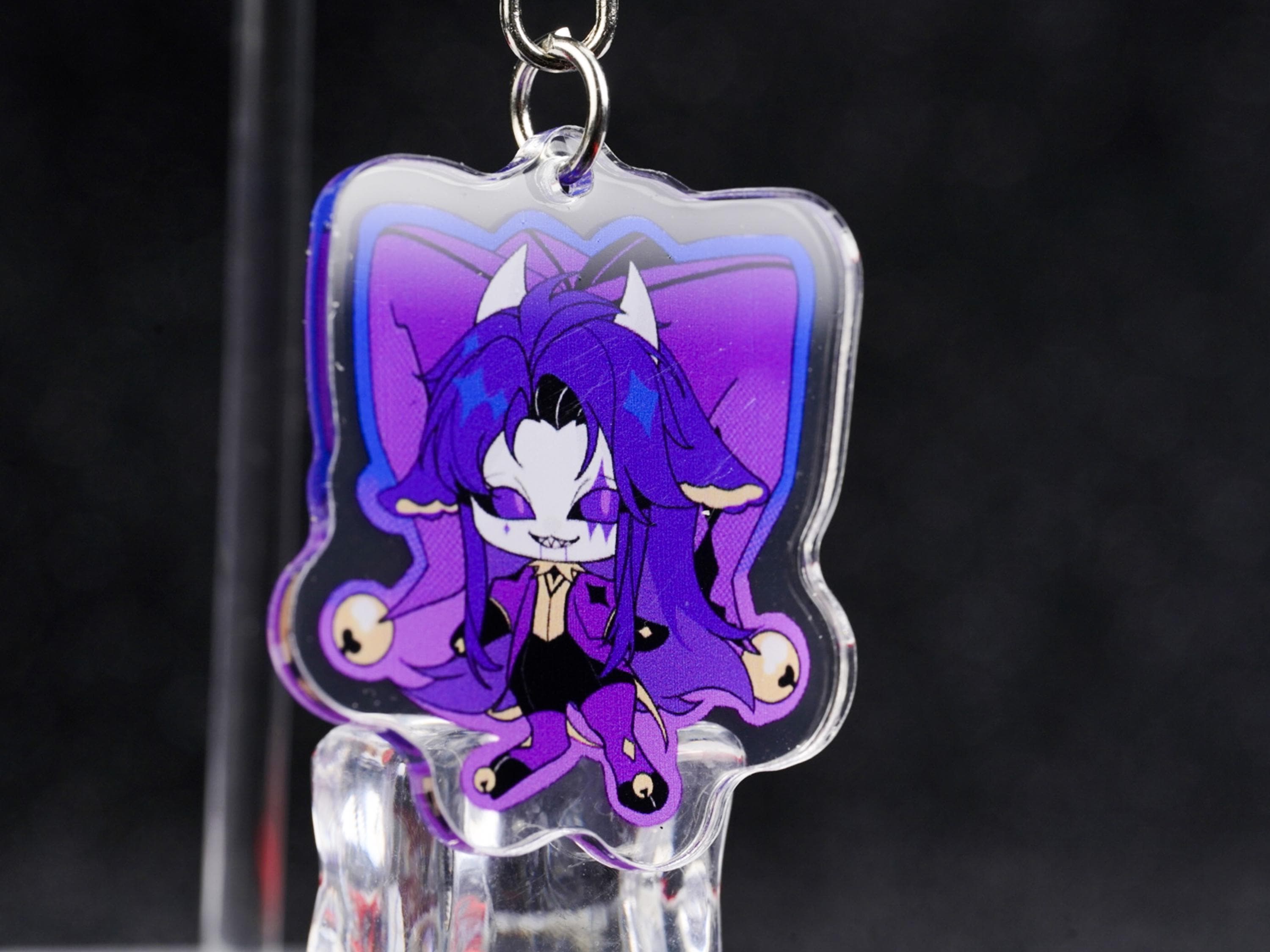 The Freak Circus Jester Acrylic Keychain Set | Purple Demon Clown