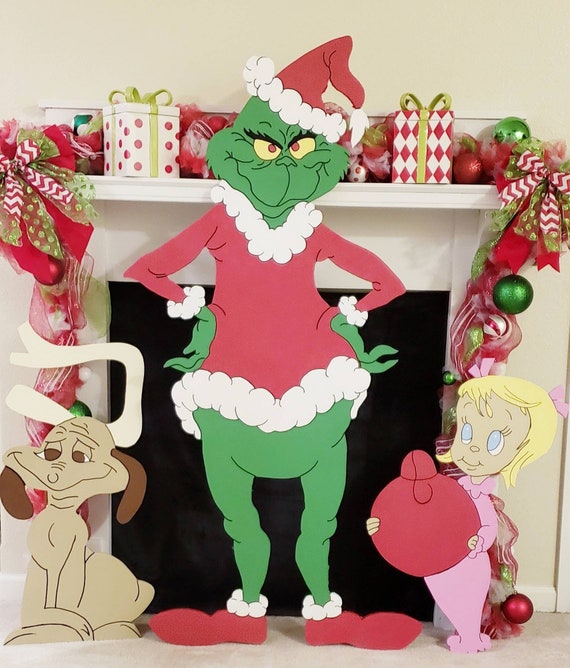 Grinch Christmas Yard Decoration Etsy