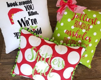Set of 3 Christmas vacation, Griswold theme pillow, throw pillow, christmas decor