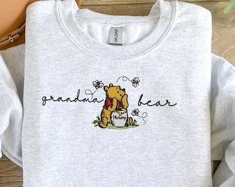 Grandma Bear Embroidery design, Instant download, 4 sizes embroidery file