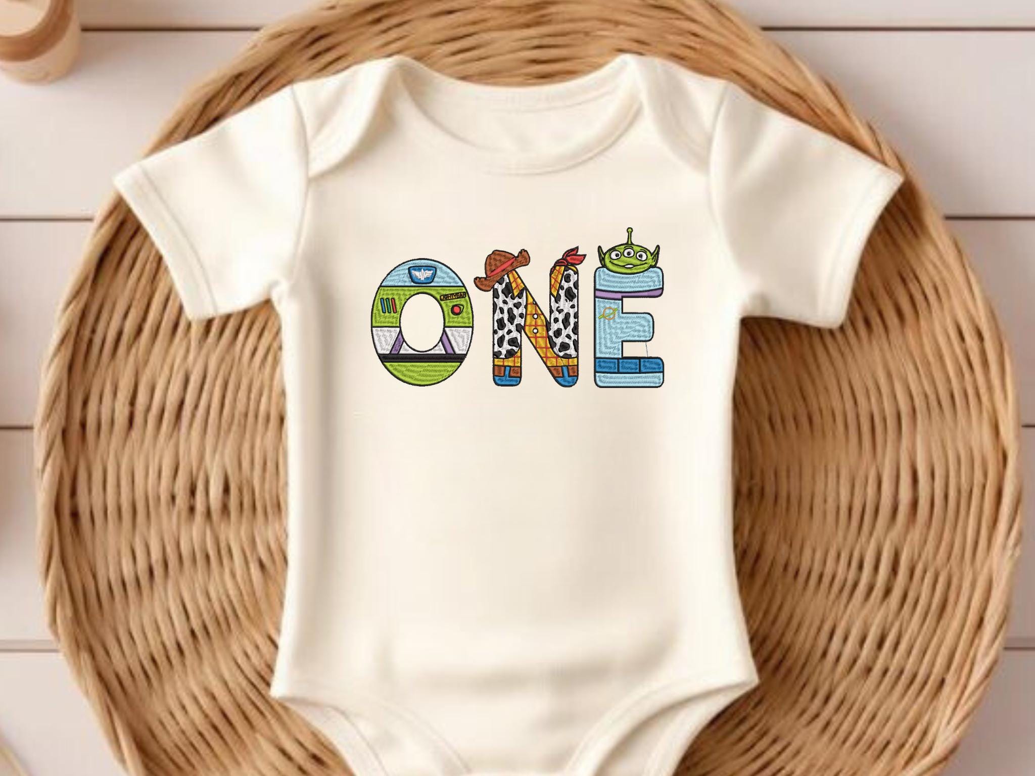 One Embroidered ONE Toy Embroidery Design, Instant Download, 5 Sizes Embroidery File ...