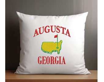 Augusta Georgia Embroidery Design, Instant download, 5 sizes embroidery file