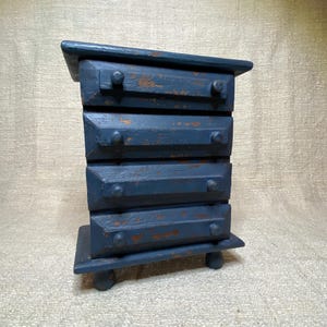 Small Blue Dresser With Small Drawers - Etsy