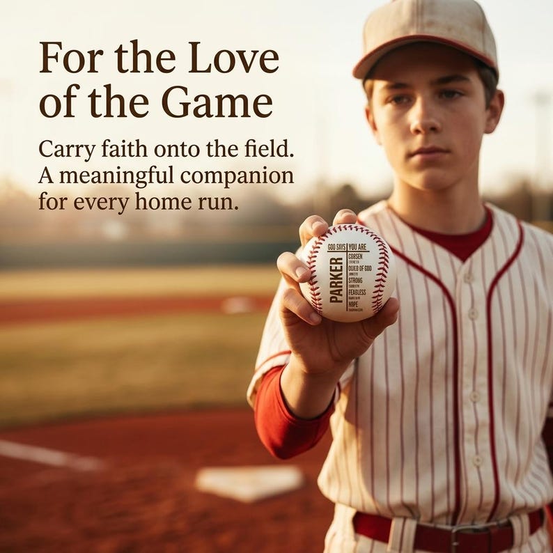 Personalized Scripture Baseball, Custom Christian Gift for Boy ...