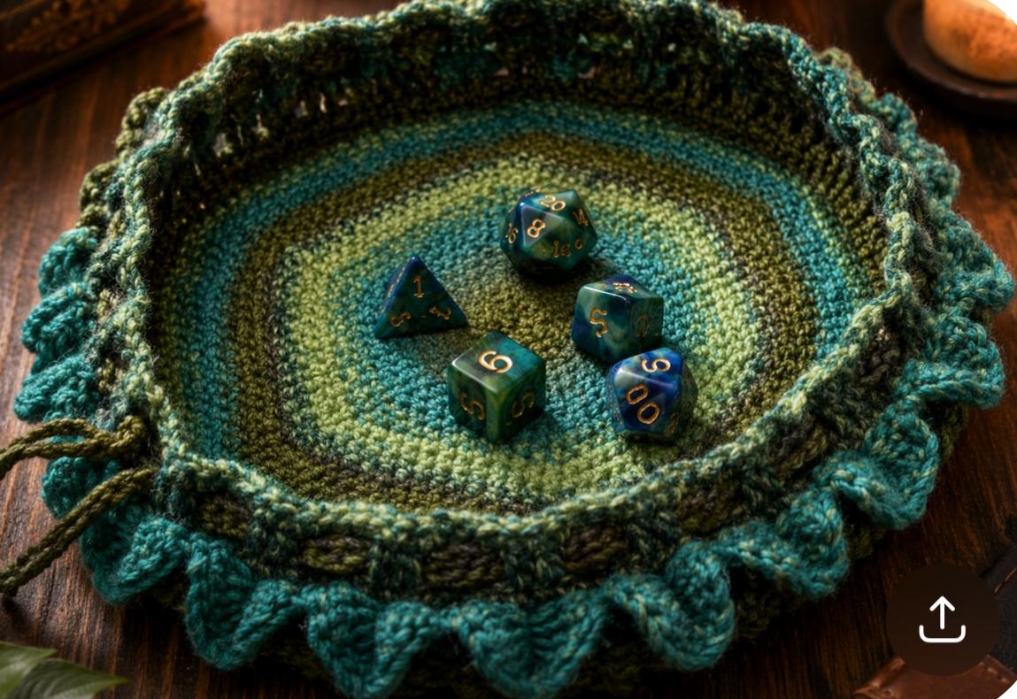 40 Dragon Scale Crochet Patterns: Unleash Your Creativity with Unique Designs! 19 Dragon Scale Crochet Dice Tray / Bag Pattern (UK & )