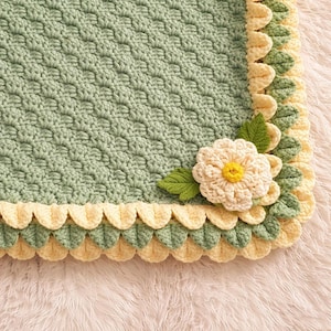 Dragon Scale Crochet Baby Blanket Pattern – Cosy Pram Wrap (UK/US Terms) (PDF)