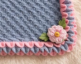 Dragon Scale Crochet Baby Blanket Pattern – Cosy Pram Wrap (UK/US Terms) (PDF)