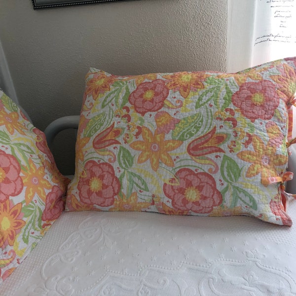 Quilted Pillow Shams Etsy