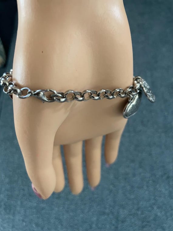 Steampunk Silvertone Bracelet - image 3