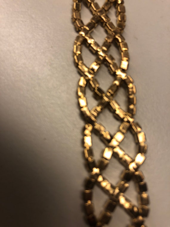 Vintage Choker Necklace, 5/8” wide X 16” long - image 8