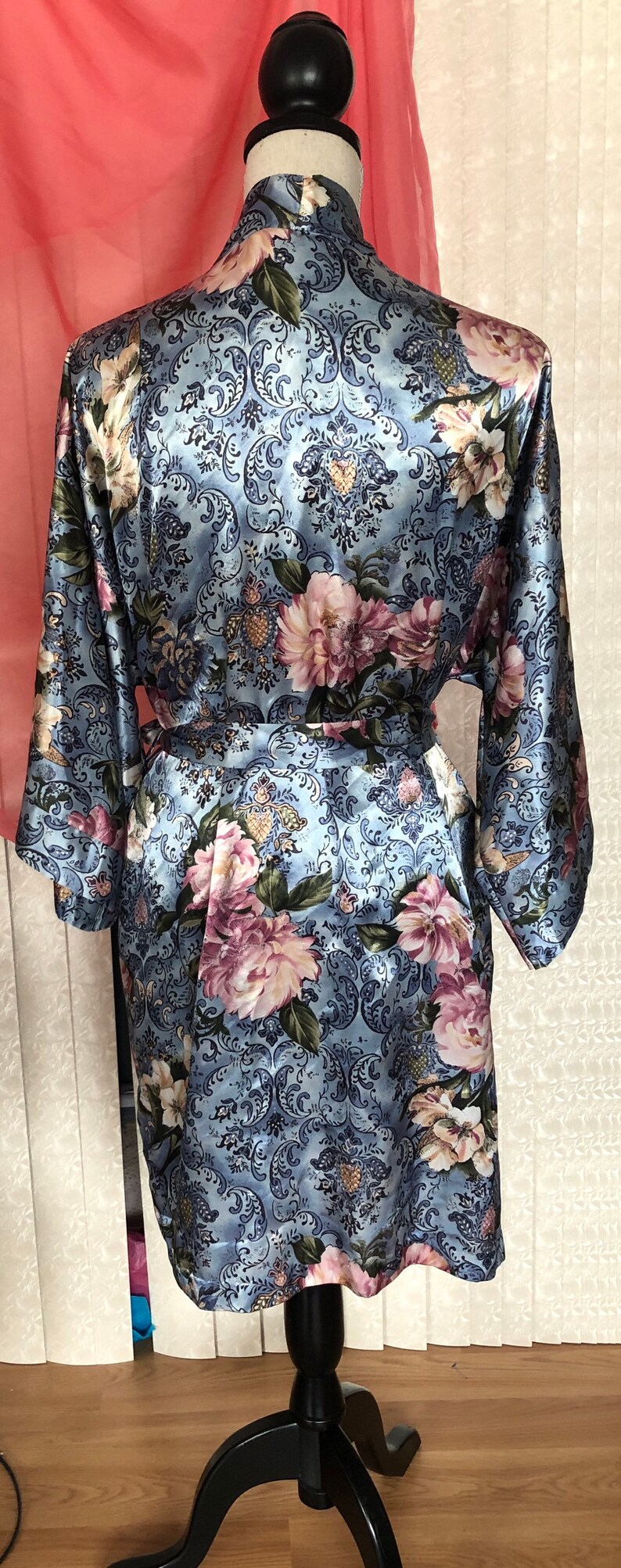 Expressions by California Dynasty Satin Robe Medium