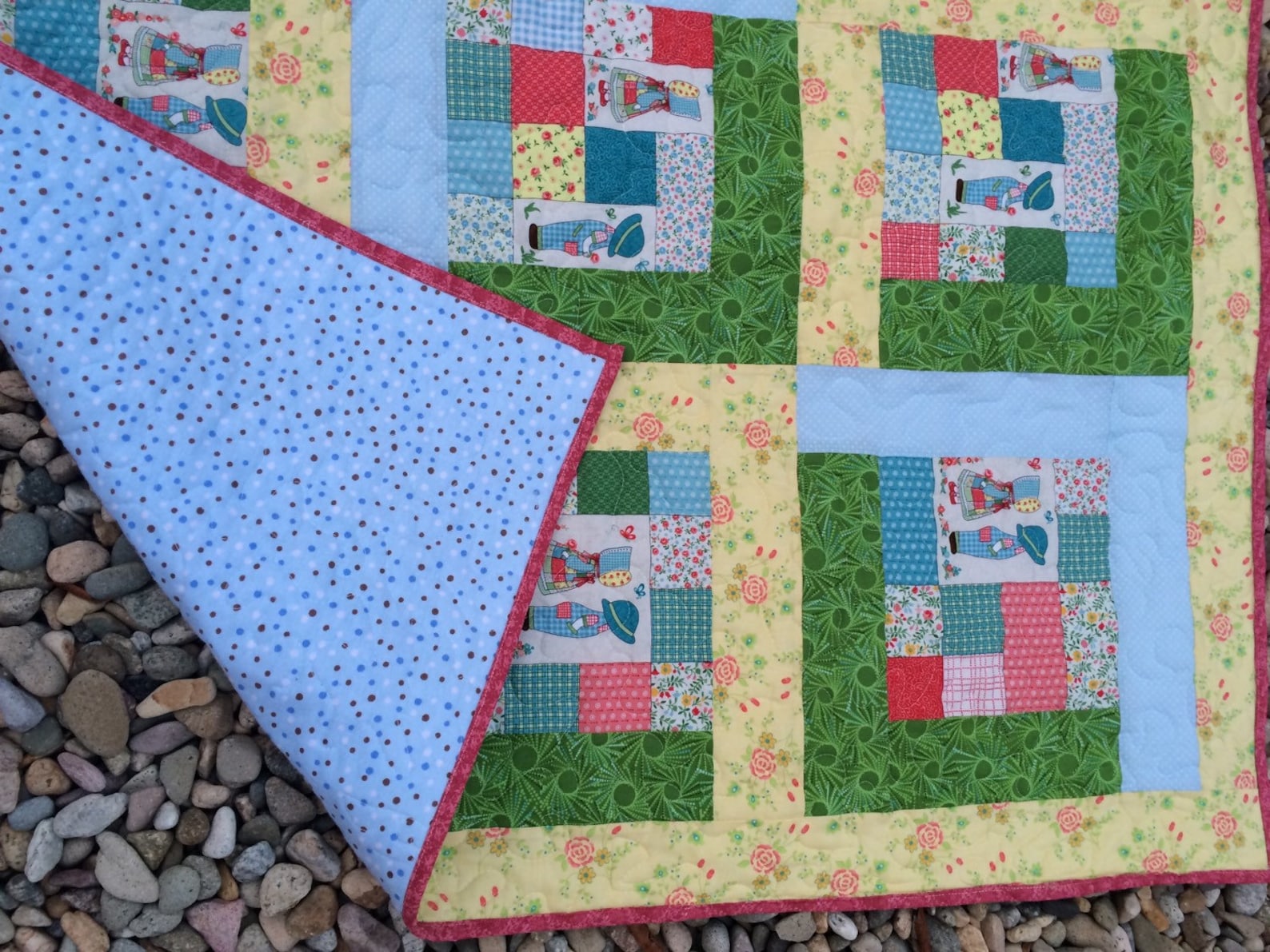 Vintage Inspired Baby Quilt Etsy