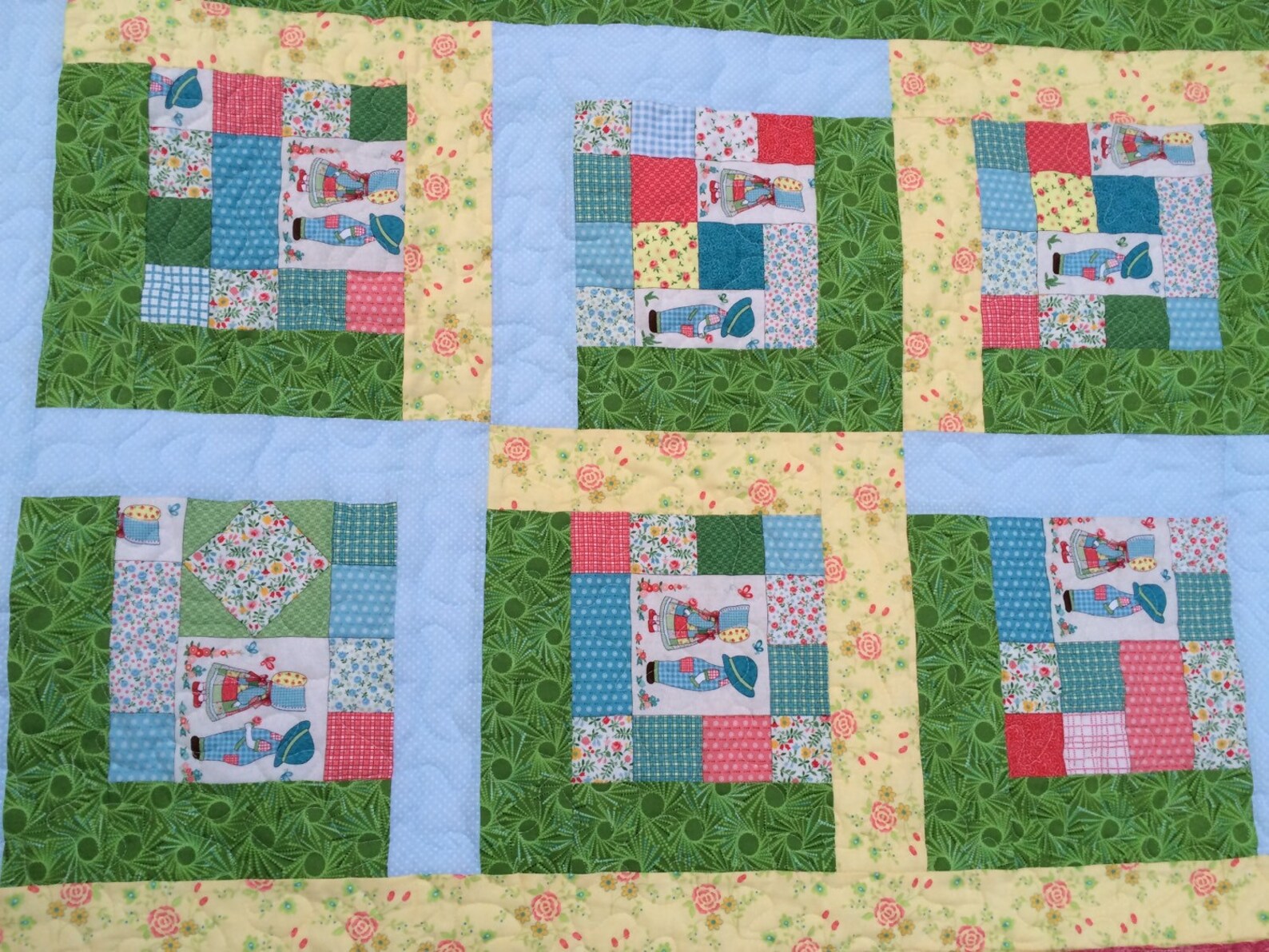 Vintage Inspired Baby Quilt Etsy