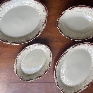 Syracuse China platters & serving bowl