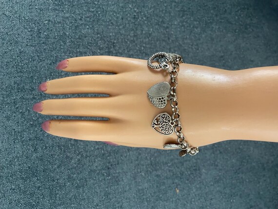 Steampunk Silvertone Bracelet - image 5