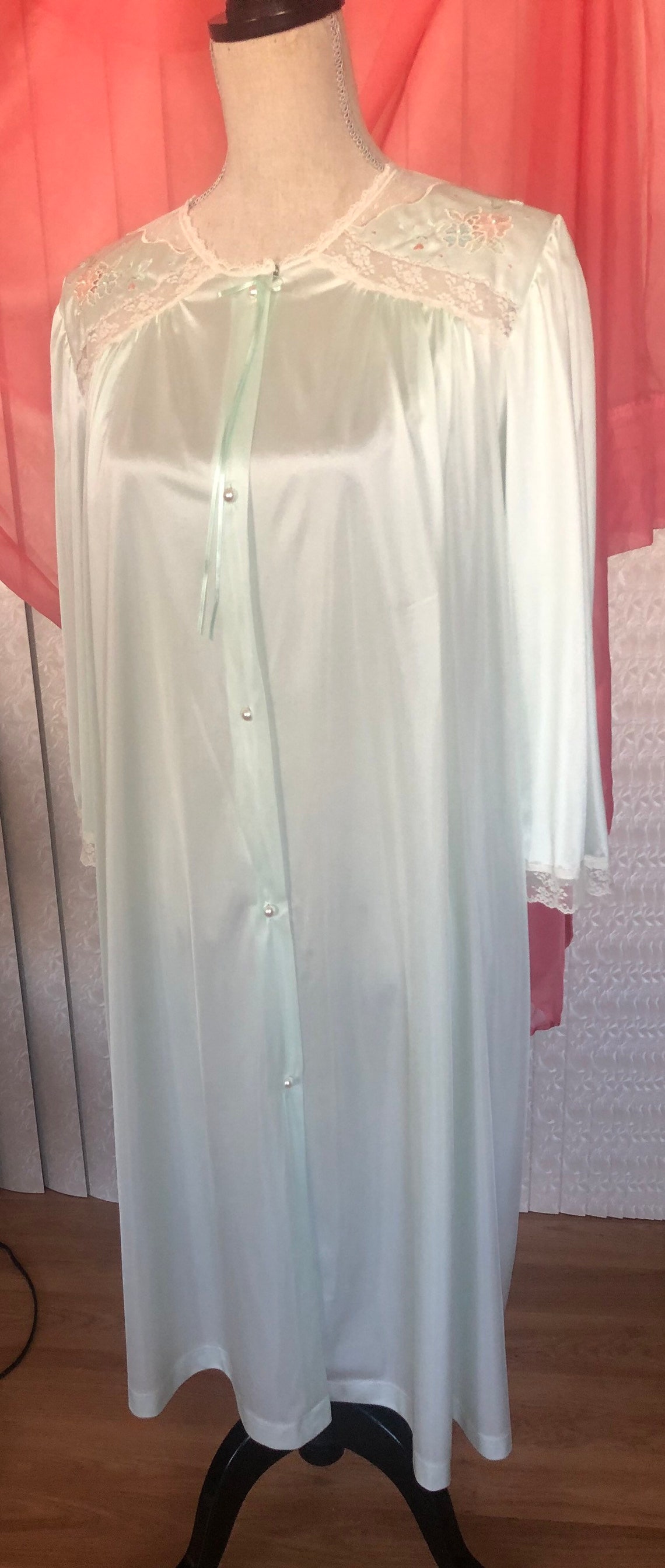 Vintage Lorraine Nightgown Large USA Made | Etsy
