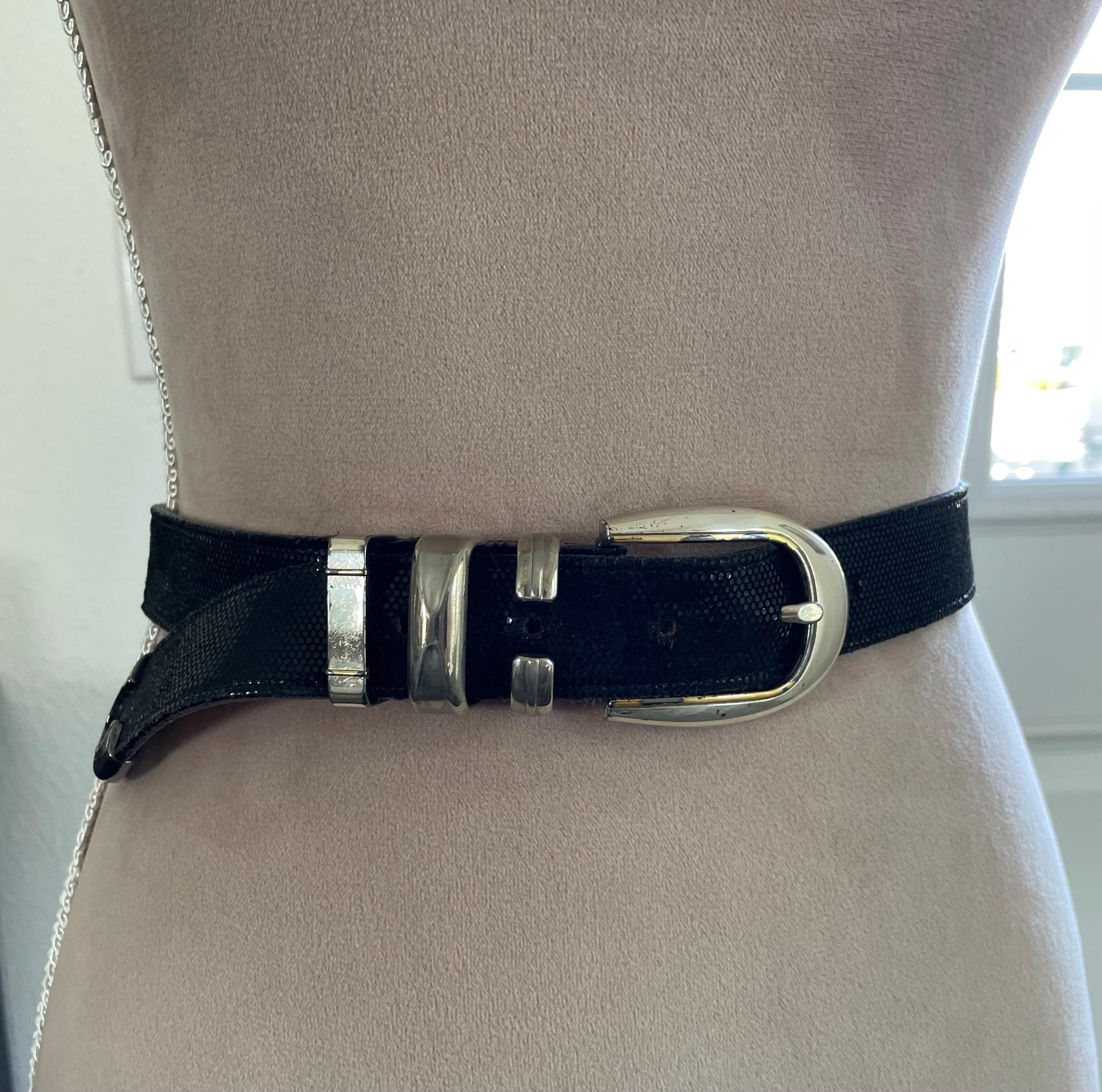 ベルト　ターコイズ　STREETS AHEAD Calista Belt - White Italian Leather Belt With Western