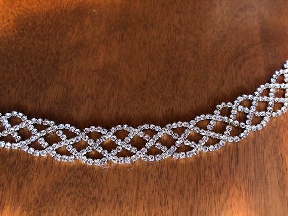 Vintage Choker Necklace, 5/8” wide X 16” long - image 7