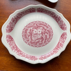 Syracuse China serving plate, Strawberry Hill, 8-1/4” X 9-1/2”