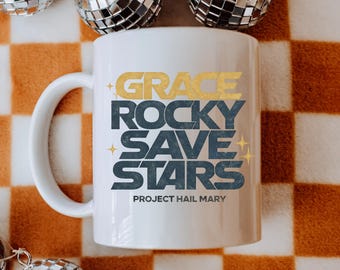 Tazza Project Hail Mary, Tazza Grace Rocky Save Stars, Regalo Andy Weir, Tazza da caffè fantascientifica, Tazza Booktok Reader, Regalo nerd 11 oz 15 oz