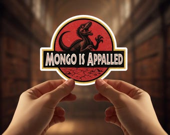 Sticker Mongo Is Appalled, Princess Donut Dungeoon Crawler Carl Retro Vintage Art, grappige Mongo-citaatstickers, leesgrage cadeau