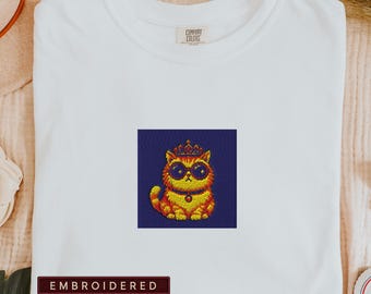 Prinses donut geborduurd shirt comfortabele kleuren, dungeon crawler Carl Tee, Booktok Fantasy Reader cadeau, DCC-merchandise