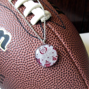 Maroon and White GameDay Necklace | Texas A&M | Aggies | Mississippi State | Cheerleading Gift | School Spirit Wear | Homecoming
