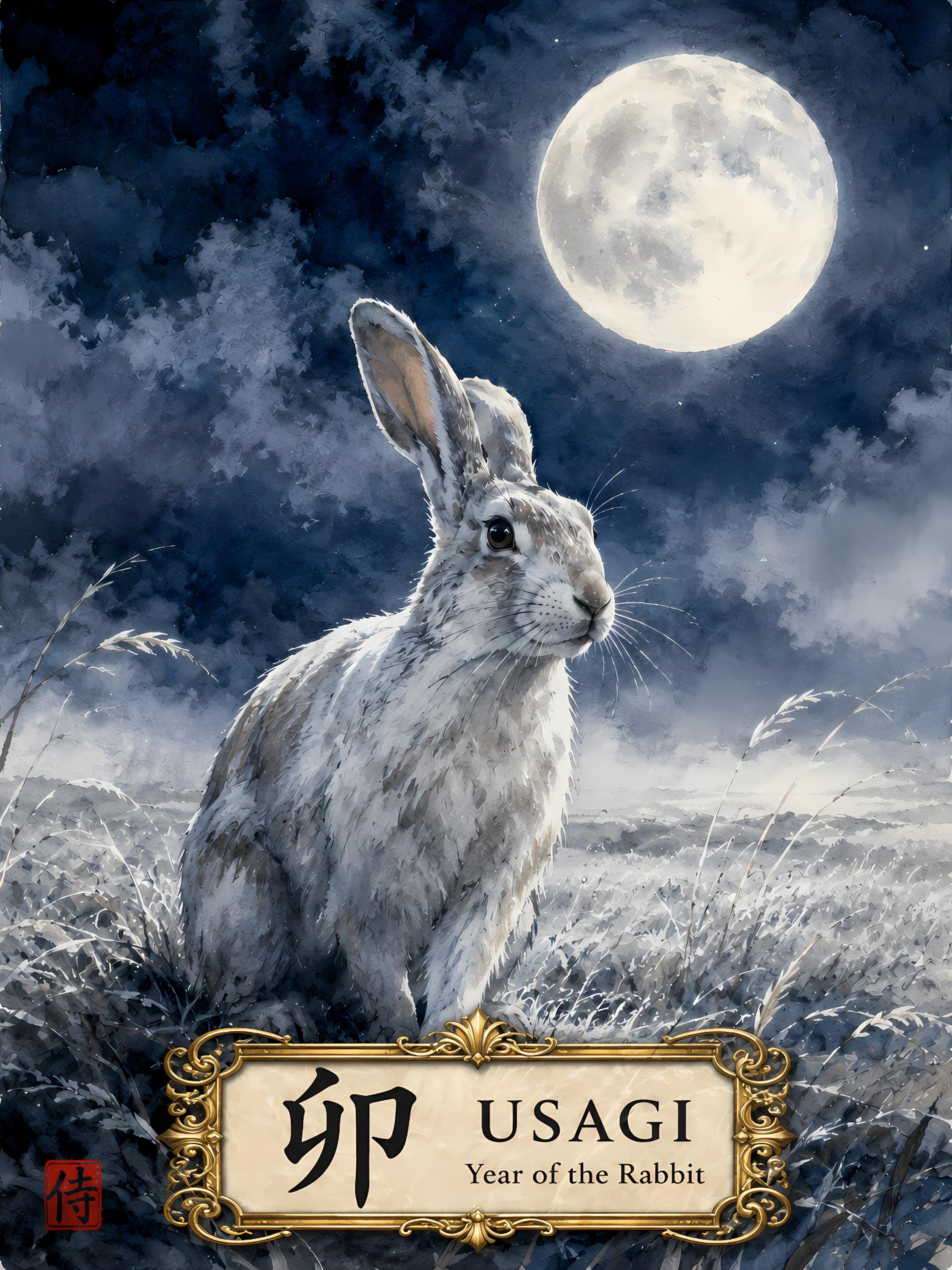 Zodiac Rabbit Japanese - Etsy