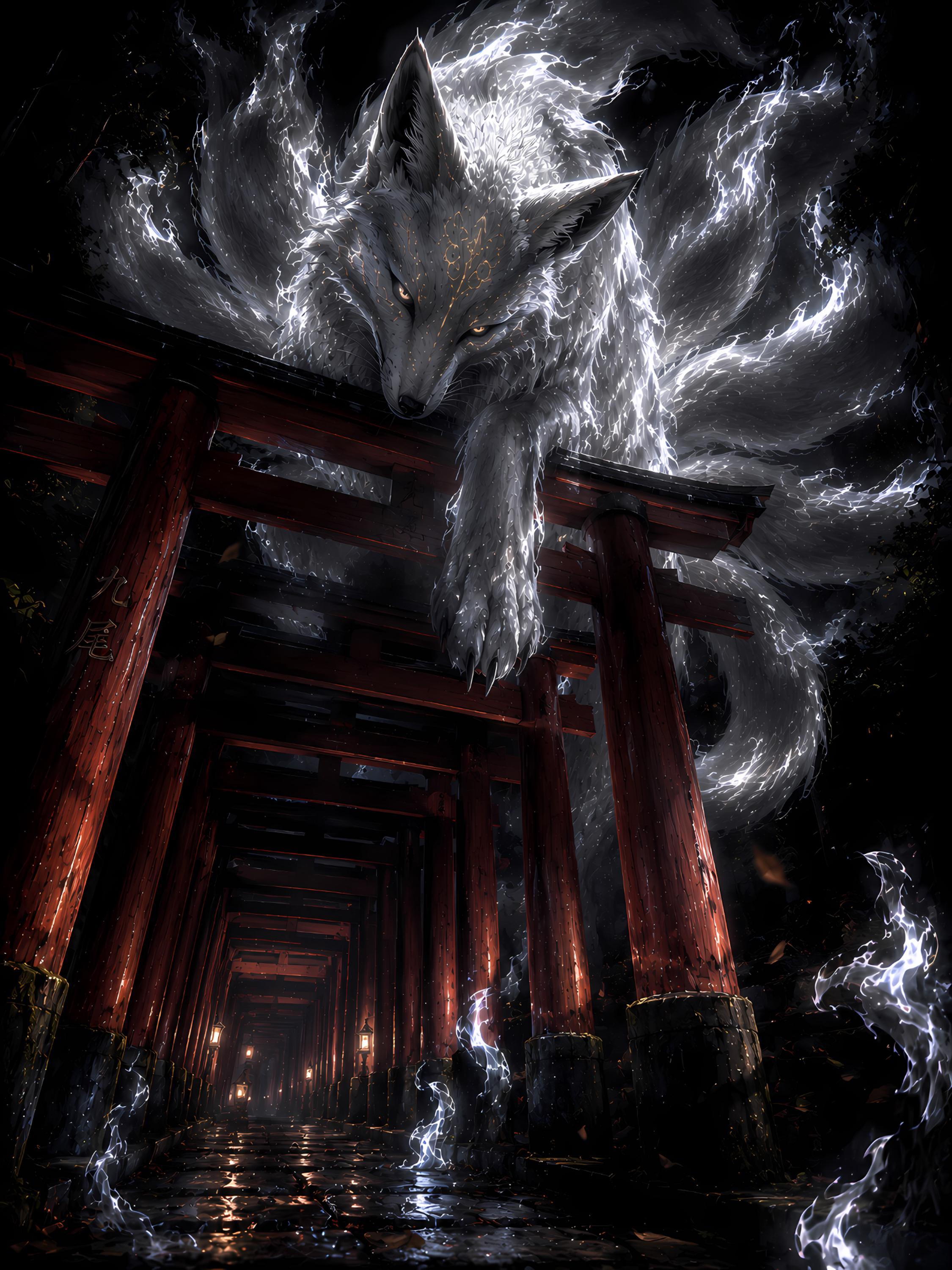 Nine tailed fox - Etsy 日本