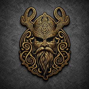 12-tums vikingakrigare ansiktsmärke, nordiskt inspirerad broderad bikerjacka ryggmärke