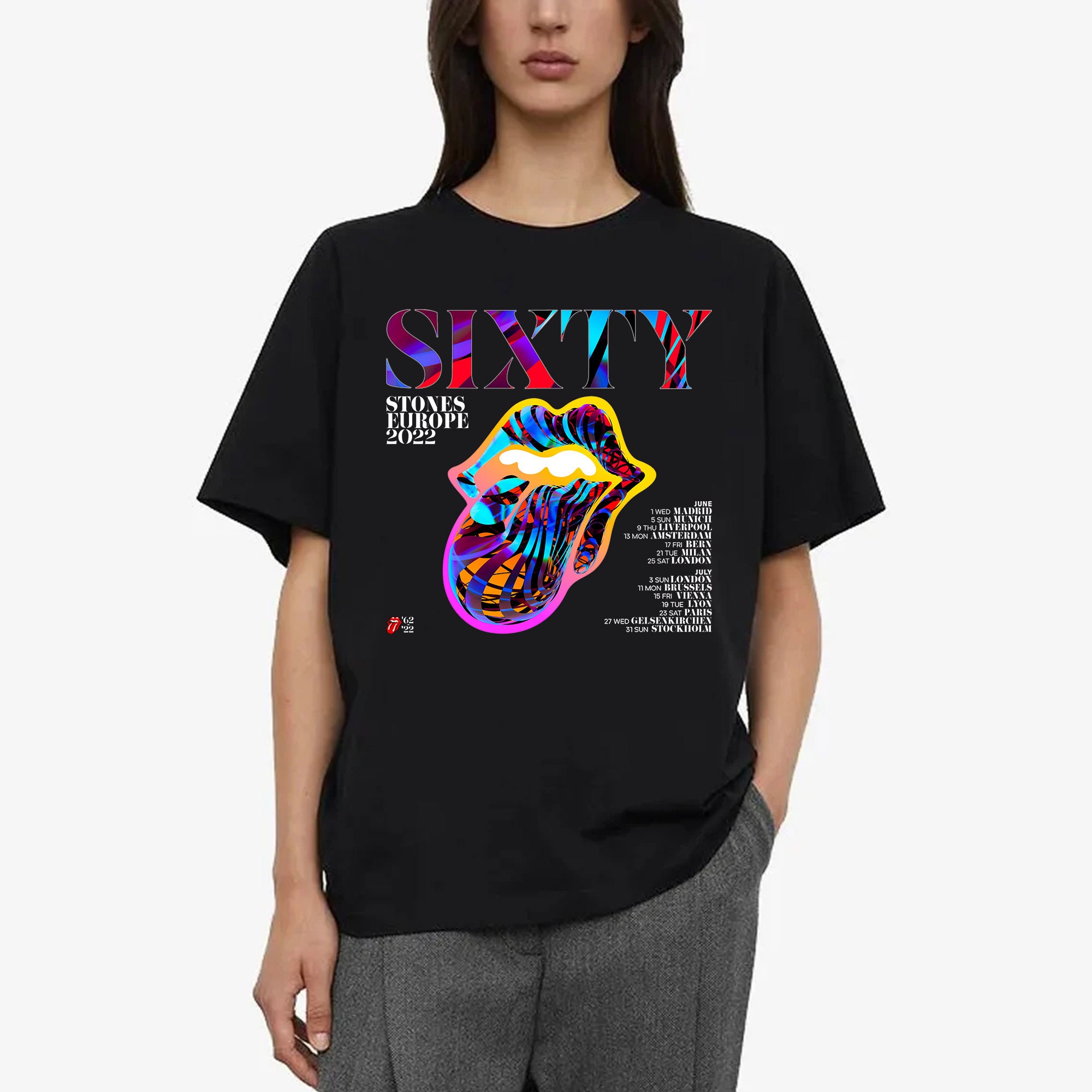 Discover Rollin Stones Sixty Tour 2022 Europe T-Shirt