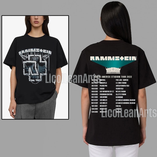 Rammstein North America Stadium Tour 2022 Shirt