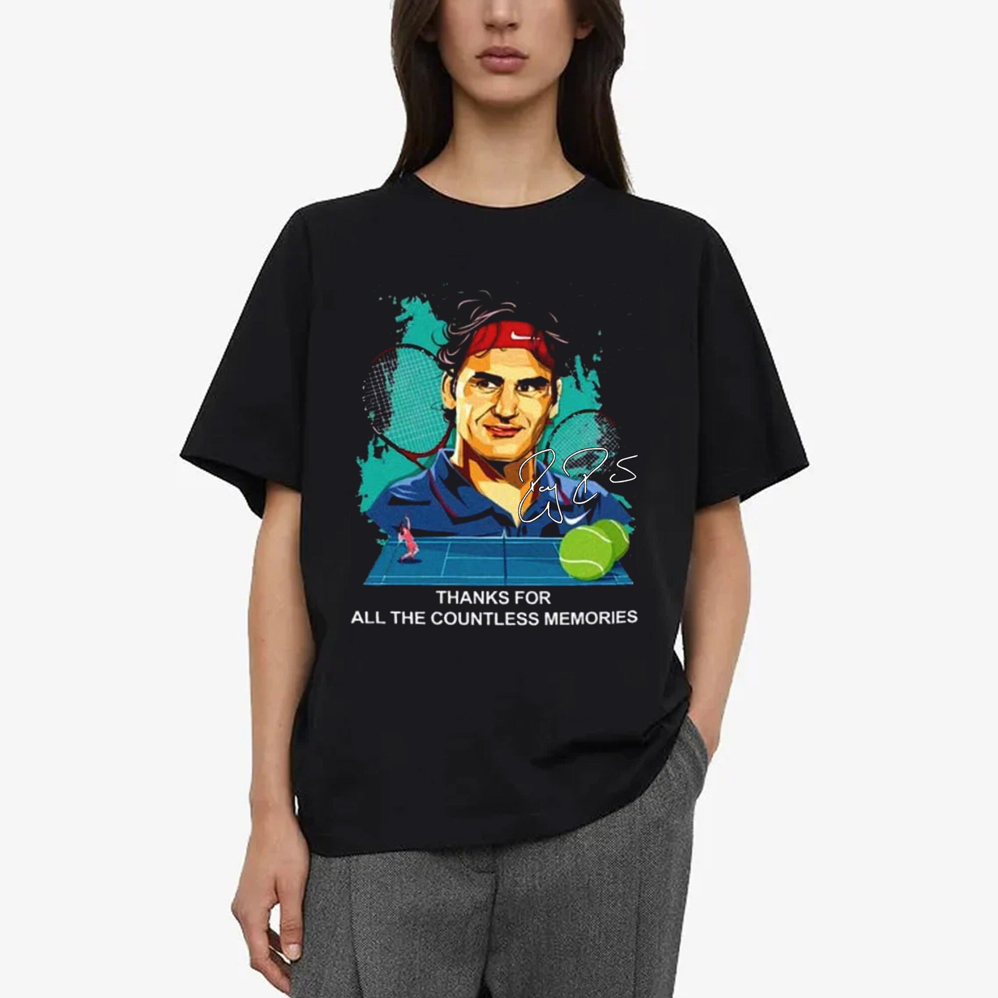 Discover Roger Federer Age is not an issue It es just A Number Roger Federer Signature T-Shirt