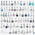925 Sterling Silver Pendant – Stylized Beads and Pendants, Jewelry Making, Suitable for Pandora European Bracelet Charms, A Gift for Her product logo