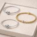 S925 Pandora Buckle Bracelet, Silver/Gold/Rose Gold, Bead Chain, Adjustable Pendant Bracelet, Gift for Her, Suitable for Pandora product logo