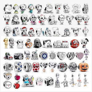 S925 Sterling Silber, niedliche Cartoon Tier Perlen, passend für Pandora European Armband Charms, ein perfektes Geschenk für Sie.