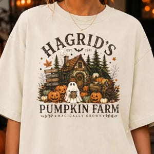 Pumkin Farm Fall Season Shirt, Retro Autumn Ghost Halloween Sweatshirt, Pumpkin Patch Crewneck, Fall Vibes Sweater, Pumpkin Spice Top